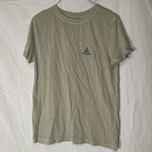 light green ascend “go your own way” mountain  & trees t shirt size xs
